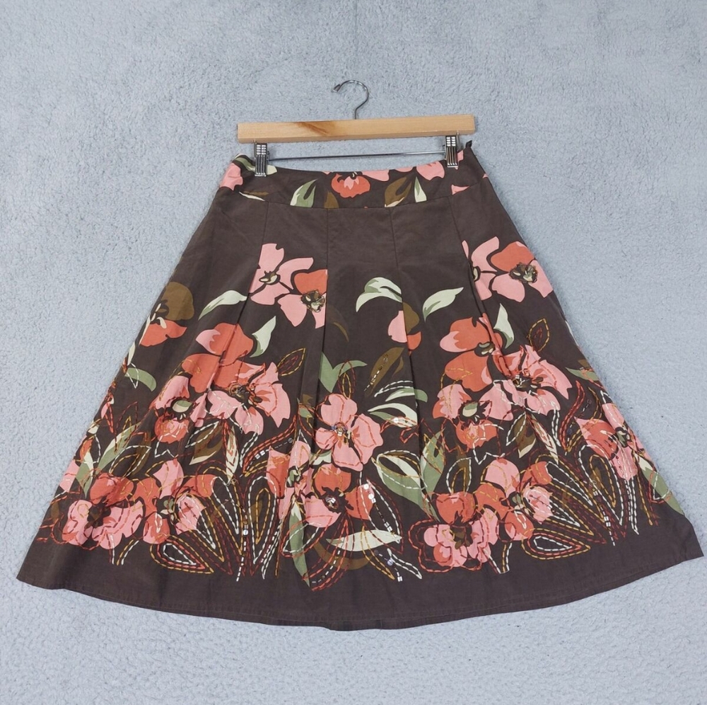 NWT Talbots Floral Skirt Size 12 🍒 - Picture 2 of 5